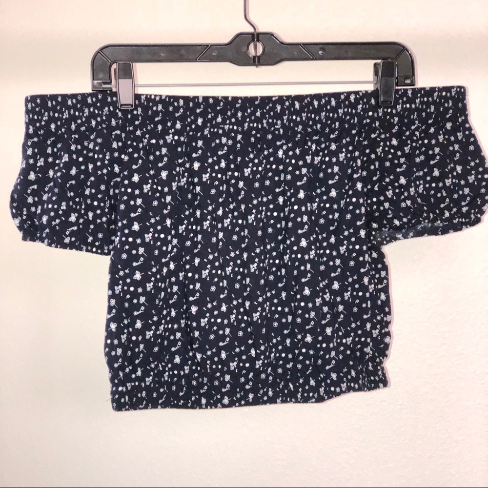 Off the shoulder crop top